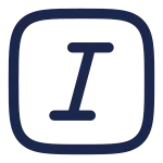 Text Italic Square SVG Icon